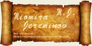 Miomira Jereminov vizit kartica